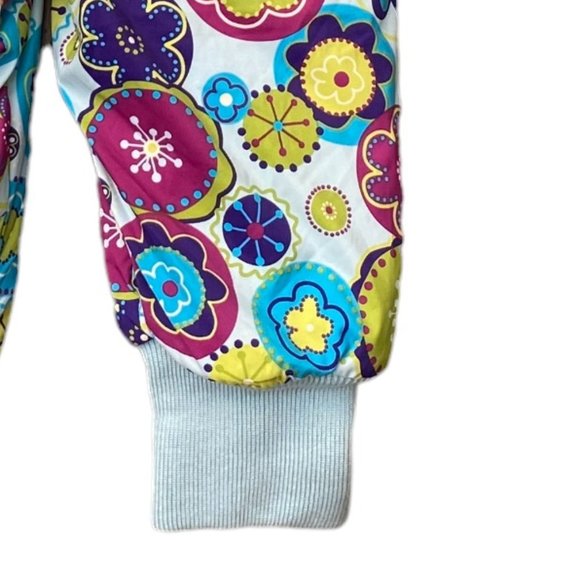 Hanna Andersson Floral Quilted One-Piece Snowsuit Double Zip Funky-18-24 mos - Picture 12 of 16